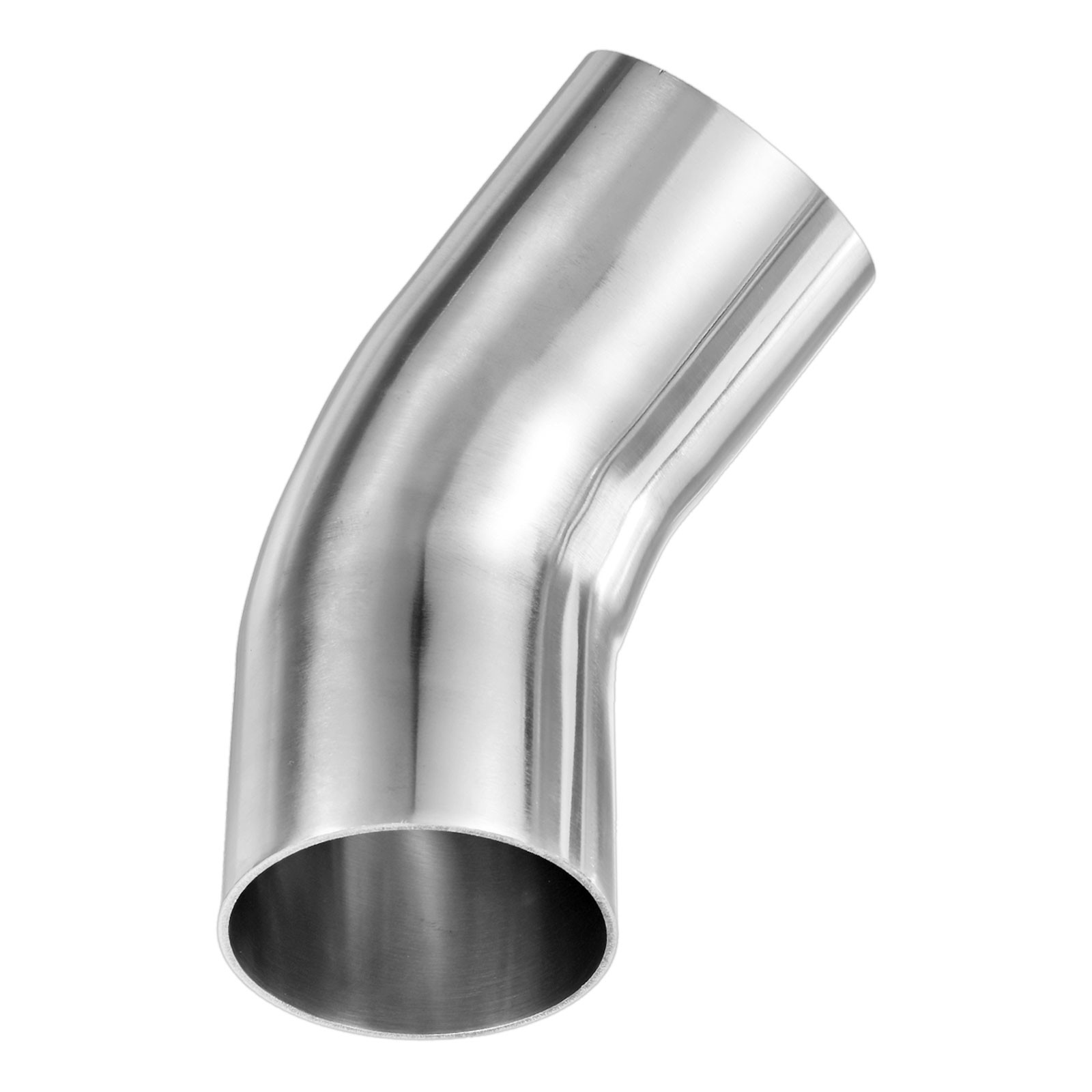 2-Pack OD 2.5 Inch 45 Degree Mandrel Bend Elbow, Thicken 2 mm Height 160 mm