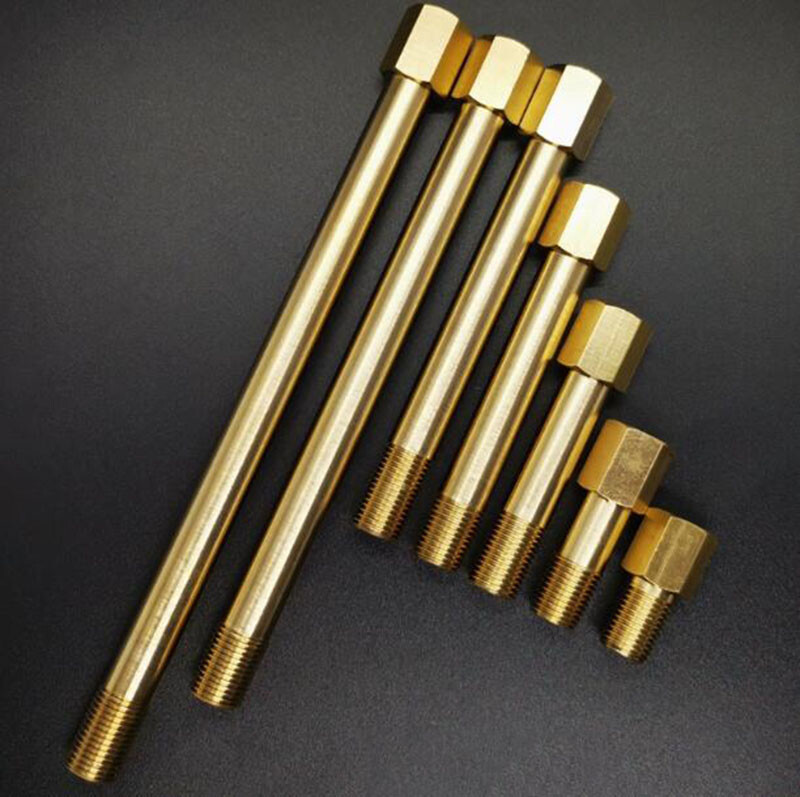 Male To Female Brass BSP Thread Extension Connectors Pipe Fitting 1/8″ 1/4″ 3/8″