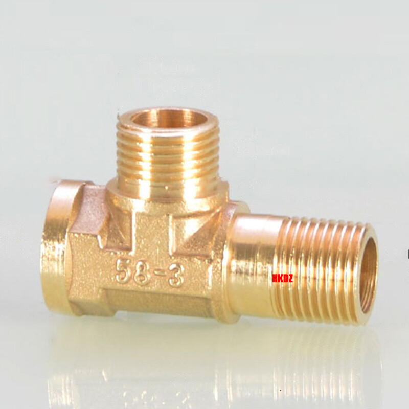 Brass BSP 1/2″ T-Shape Pipe Fittings Male/Female Thread Extension Tee Connector