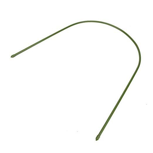 Pack of 6 Plastic Coated Steel Pipe Greenhouse Hoop Arch Shape Support Frame