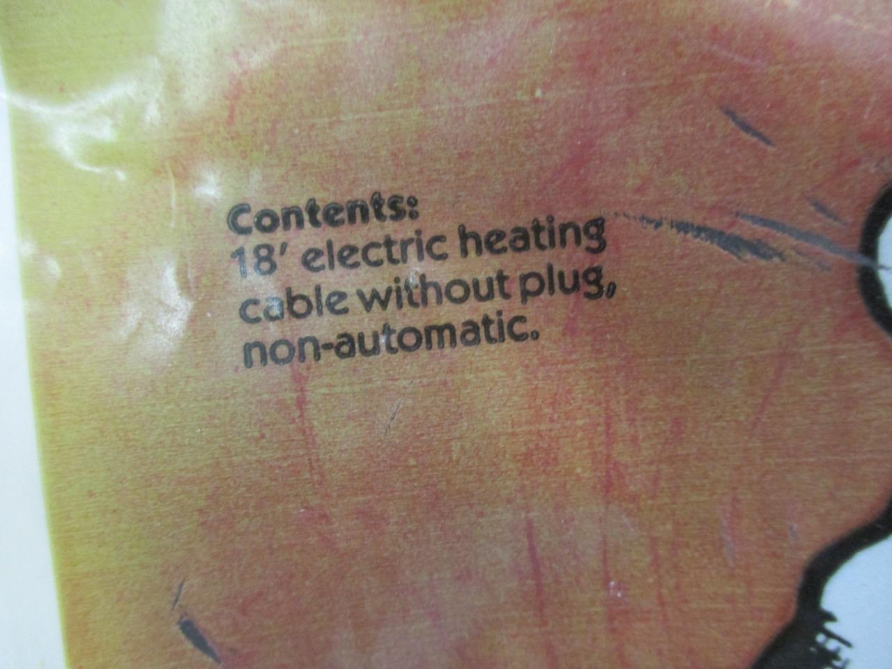 Easy Heat U-18 18′ Pipe Heating Cable without Plug