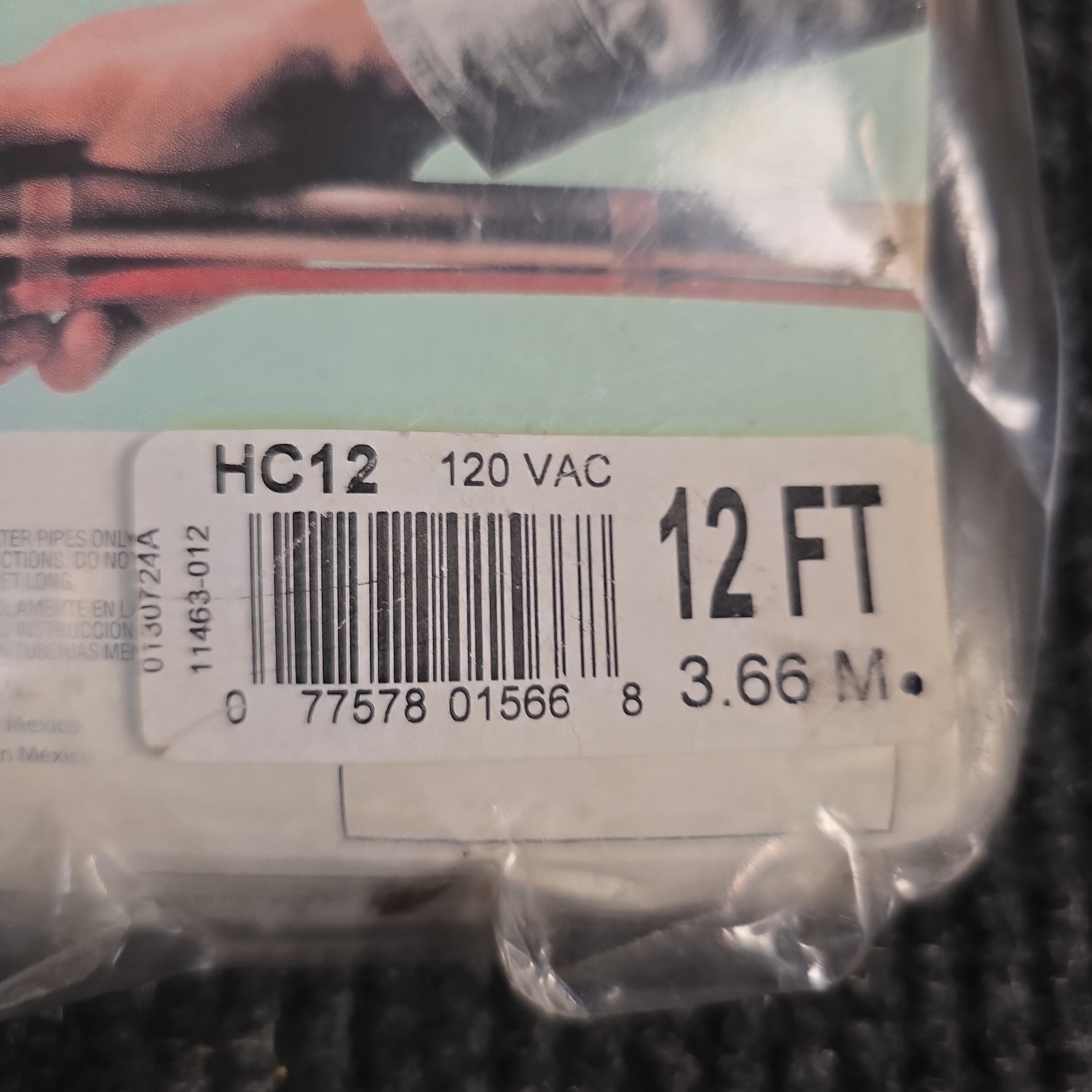 Thermwell Frost King Electric Water Pipe Heat Cable HC12 120VAC 12 FT