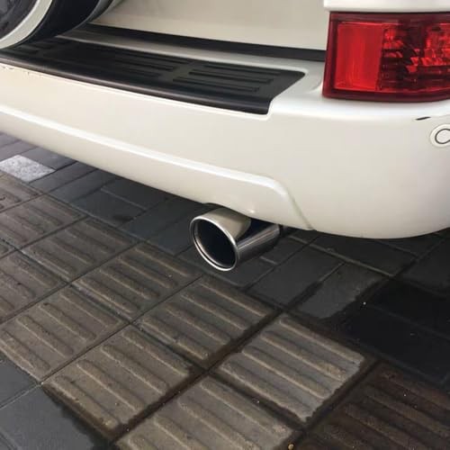 Exhaust Tips Tailpipe Fit 2 to 2.75 inch Stainless Steel Exhaust Silver/Length