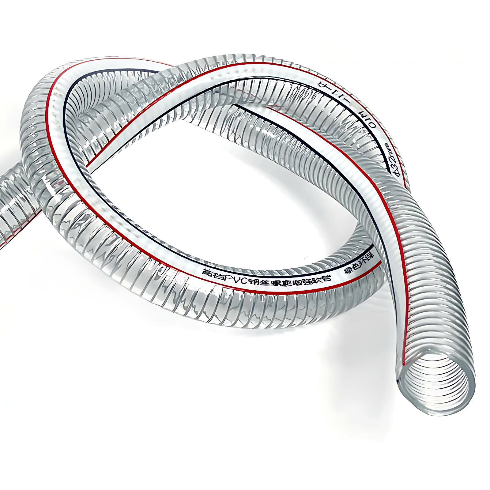 Heavy Duty Braided Wire Reinforced Clear Flexible PVC Hose Pipe – Water Air Fuel