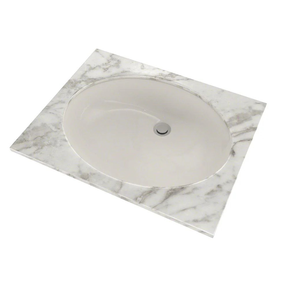 Toto LT597G#11 Oval Undermount Sink 21.25″x17.25″ Vitreous China Colonial White