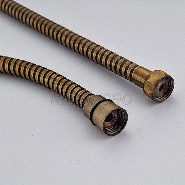 1.5M Antique Brass Flexible Shower Hose Bathroom Heater Water Head Pipe Kba024