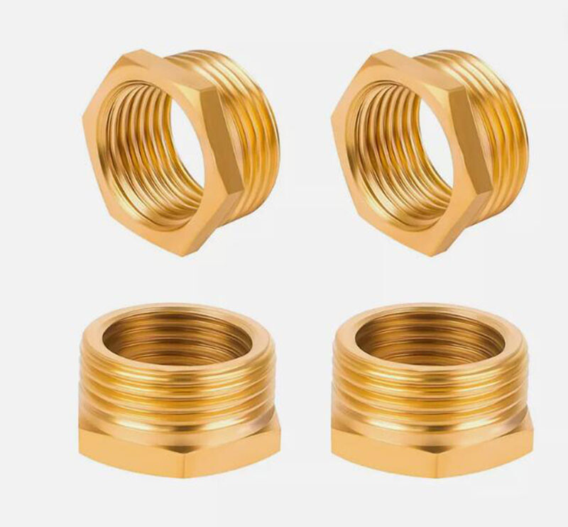 1/5Pcs Female Male Reducer Bushing Brass Thread Pipe Fitting Adapter Connectors