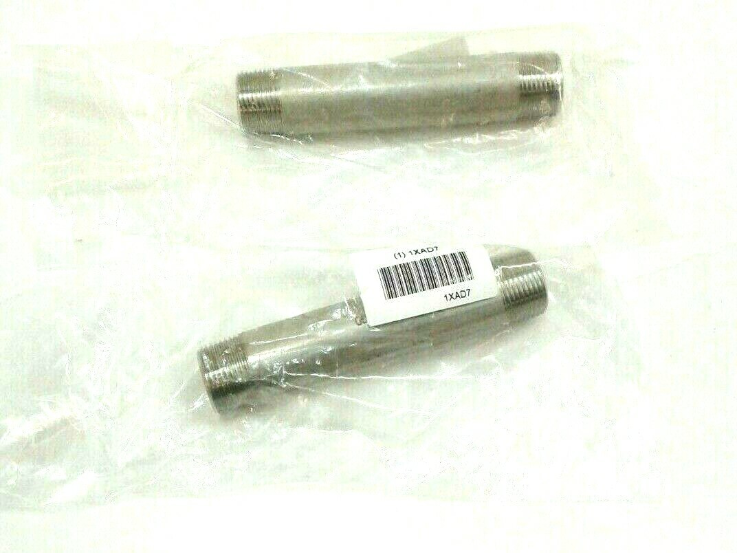Zoro 1XAD7 3/4″ MNPT X 5″ TBE Stainless Steel Pipe Nipple Sch 40 (2 Piece