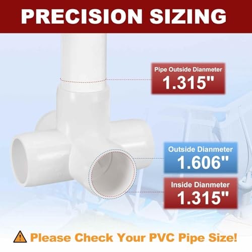 Pcs 1″ Elbow PVC Fitting, SCH40 5-Way Cross Furniture Grade 10 1″ 5-Way Cross