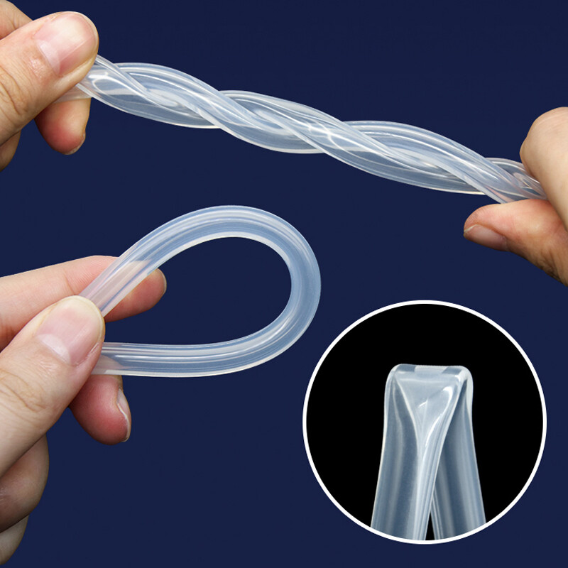 Clear Silicone Tube Rubber Pipe Beer Milk Water Soft Hose ID 0.5-50mm Food Grade