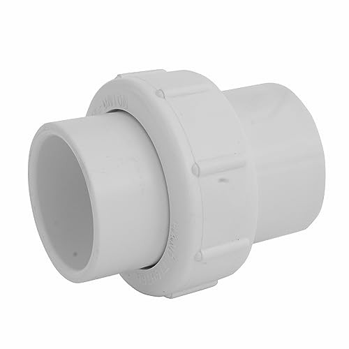 WU-1500-S 1-1/2-Inch Slip Union, Schedule 40, EPDM O-ring, PVC Pipe Fitting