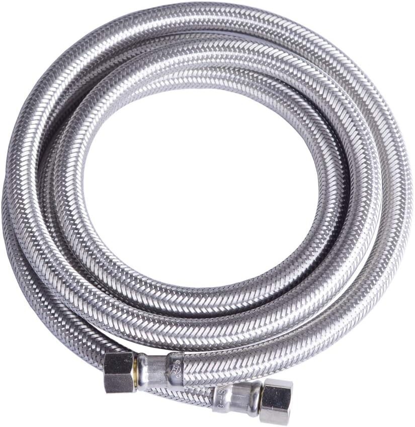 Hydro Master Braided Dishwasher Connector with Elbow 72″ x 3/8″ 0152104