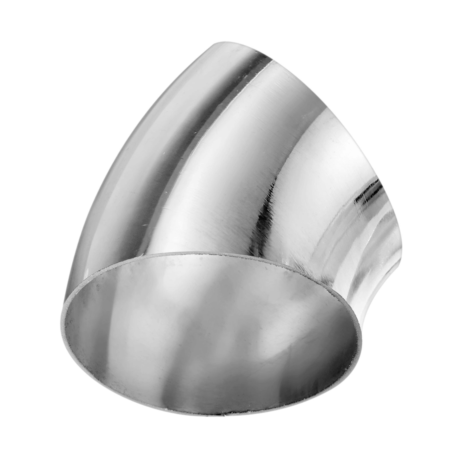 OD 2.8 Inch 45 Degree Mandrel Bend Elbow, Thicken 1.5 mm Height 72 mm