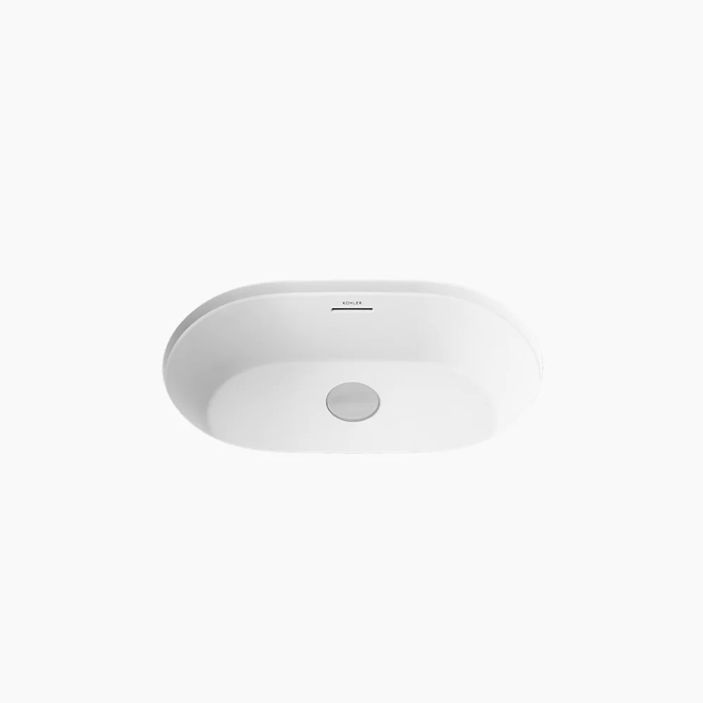 Kohler 21057-0 Brazn Oval Undermount Bathroom Sink 24.25