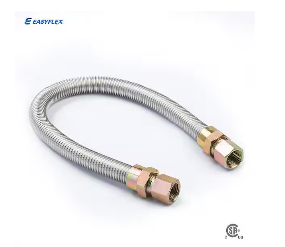 EasyFlex 1/2 in. FIP x 1/2 in. FIP x 48 in. Stainless Steel Gas Connector