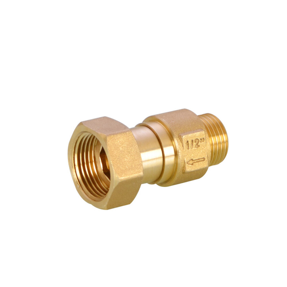 Brass Check Valve BSP Male To Female Thread Non-return Valves for Water Meter