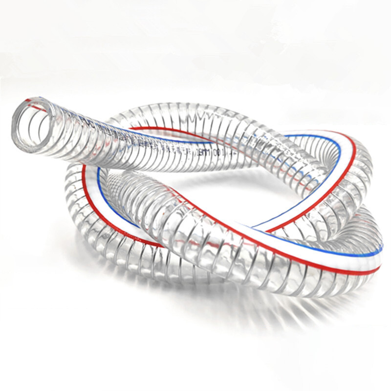 ID 10-40mm Braided Wire Reinforced Clear Flexible PVC Hose Pipe – Water Air Fuel