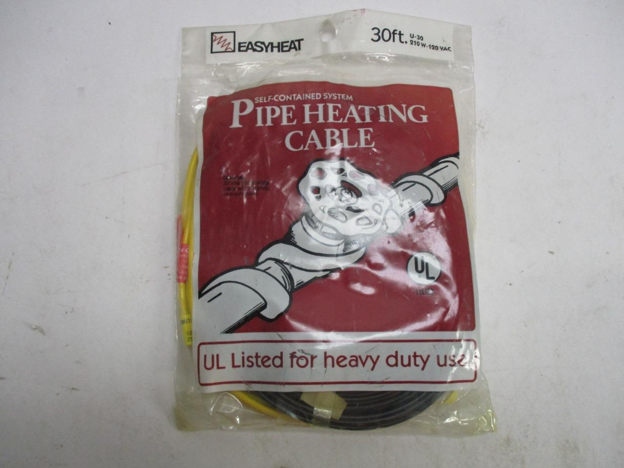 Easy Heat U-30 30′ Pipe Heating Cable without Plug