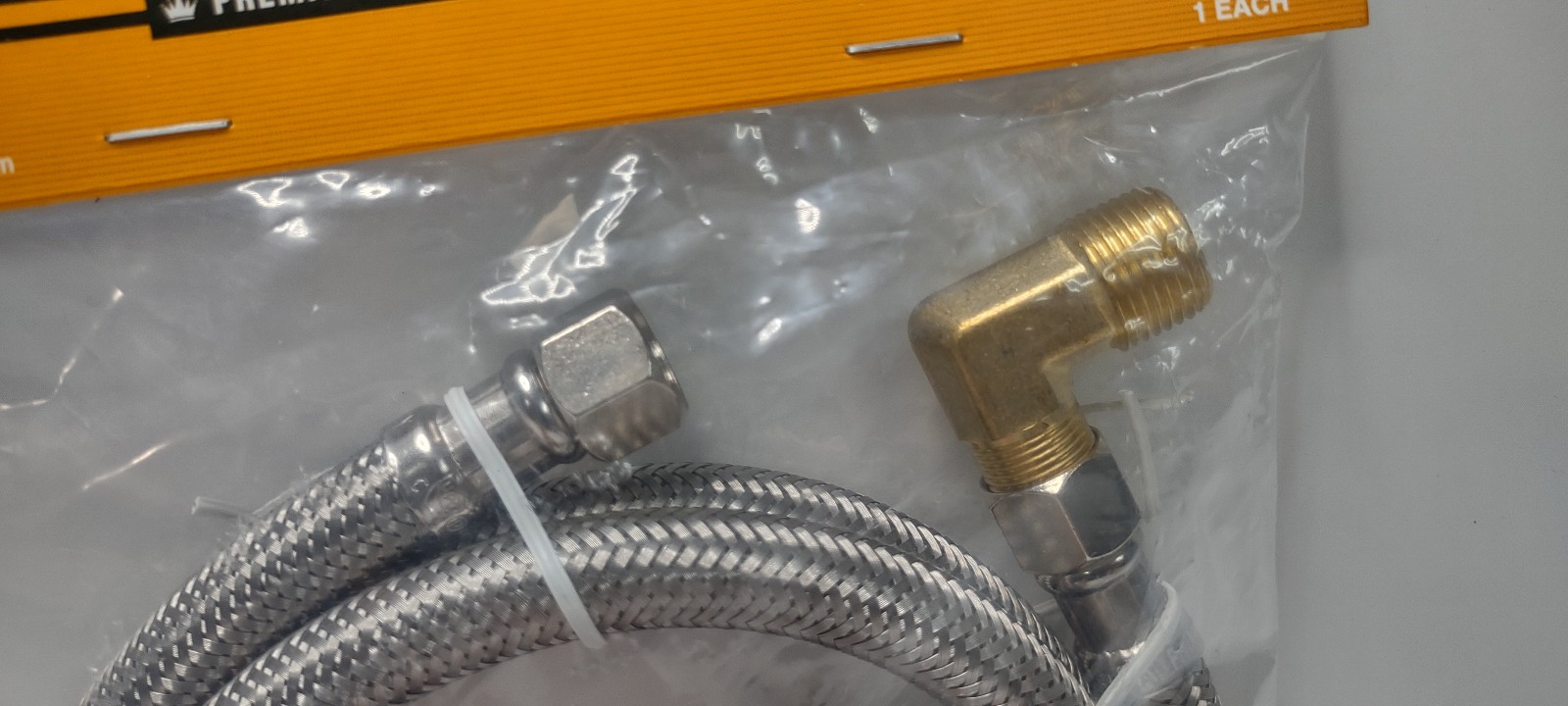 Dishwasher Connector Water 3/8 Comp to 3/8 Comp 48″ Long NEW 1451-T Thriftco