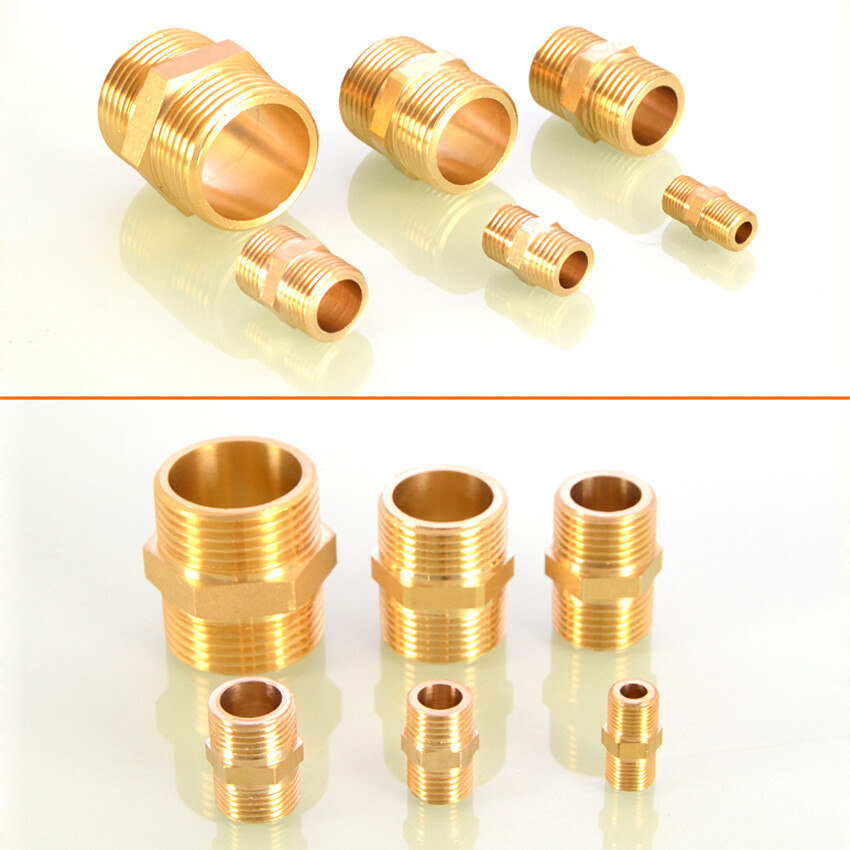 BSP 1/8″ 1/4″ 3/8″ 1/2″ 3/4″ 1″ Brass Male Thread Connector Pipe Fitting Adapter