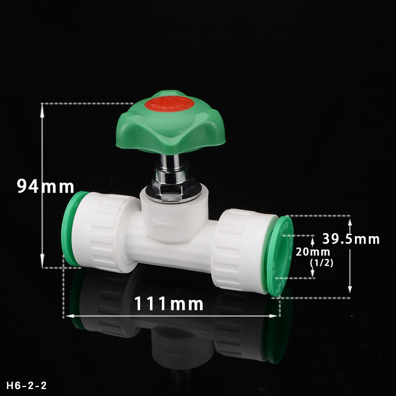PPR Pipe Ball Valve/Shut-off Valve 20mm 25mm 32mm Quick Plug Fitting Adapter