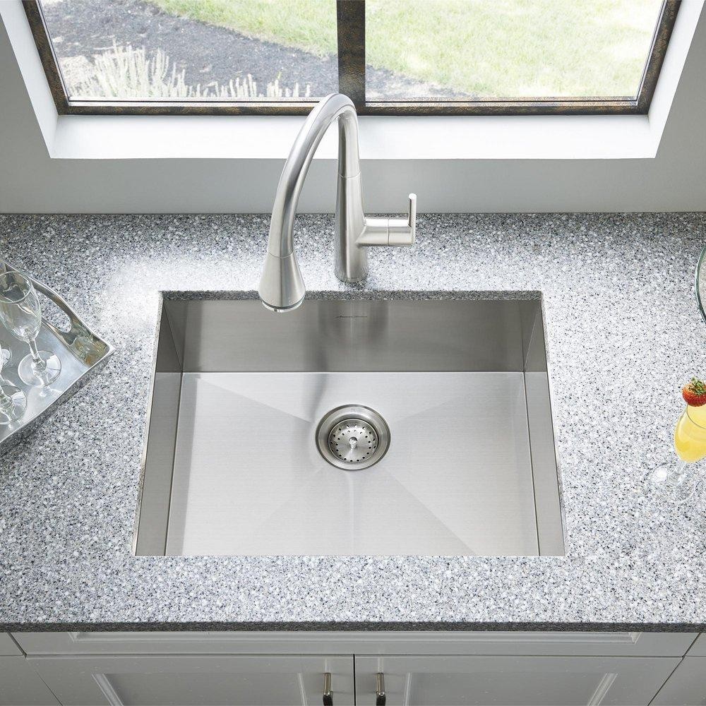 American Standard 18SB.6252211.075 25×22″ SS Single Bowl Kitchen Sink