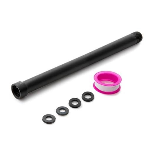 Shower Head Extension Arm Shower Arm Extension Shower Head Matte Black 10 in