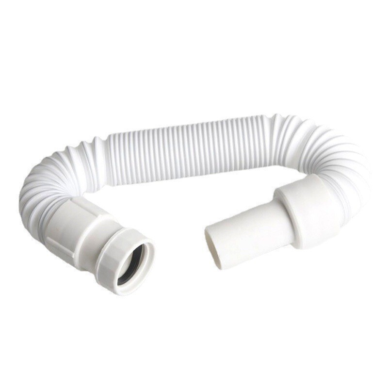 Kitchen Flexible Waste Trap Drainage Pipe Connector Bathroom Basin Shower Pipe