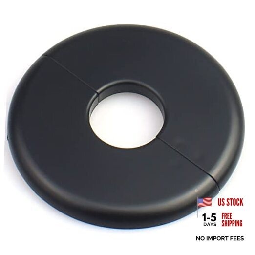 2 Pcs ID 1.0 Inch ABS Wall Split Flange Self-Adhesive Tape Round BL-1.0 INCH-2