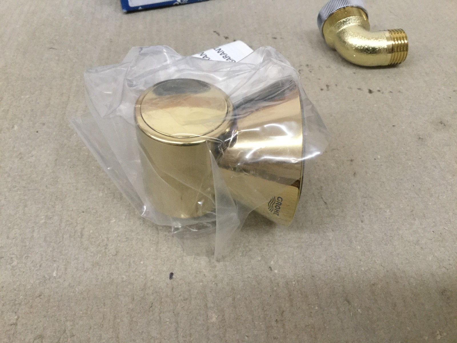 GROHE 28228R00 RELEXA COSMOPOLITAN ELBOW WALL UNION. POLISHED BRASS FINISH