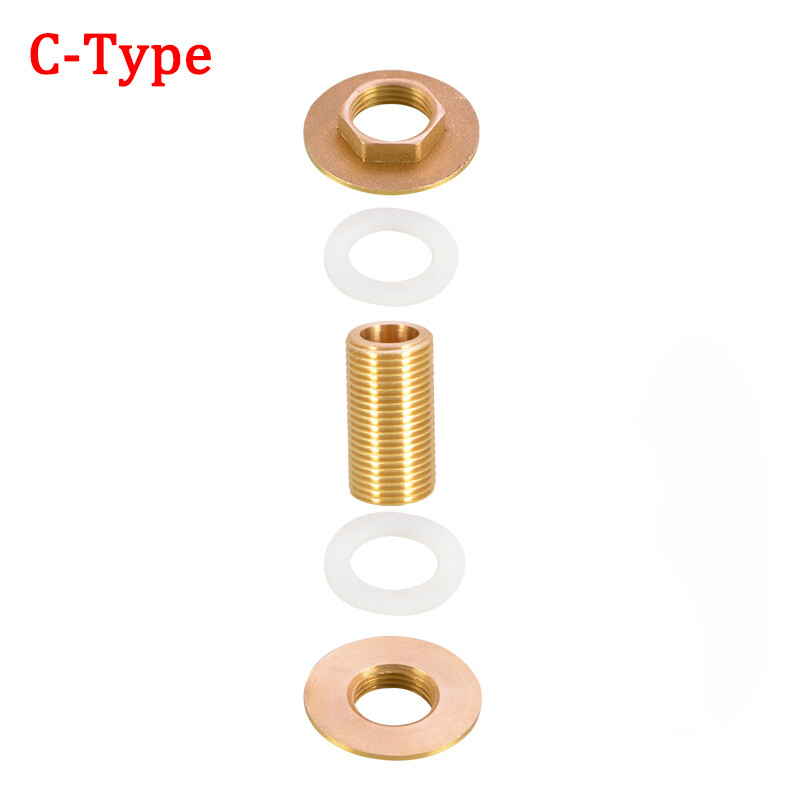 1/2″ BSP Brass Male Thread Water Tank Connector Water Tower Joint L: 30mm-120mm