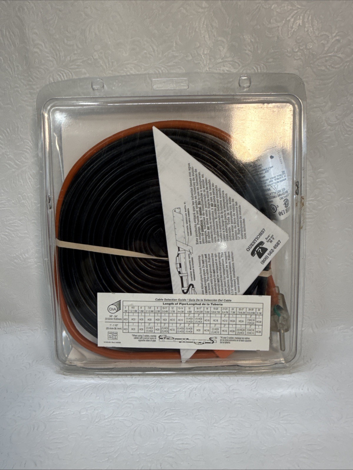 Frost King Electric Water Pipe Heat Cable 30 Ft New