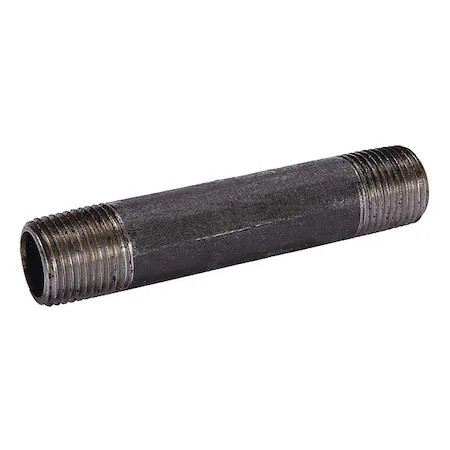 Zoro Select 90813 1-1/2″ Mnpt X Mnpt Black Steel Black Pipe Nipple Schedule 80,