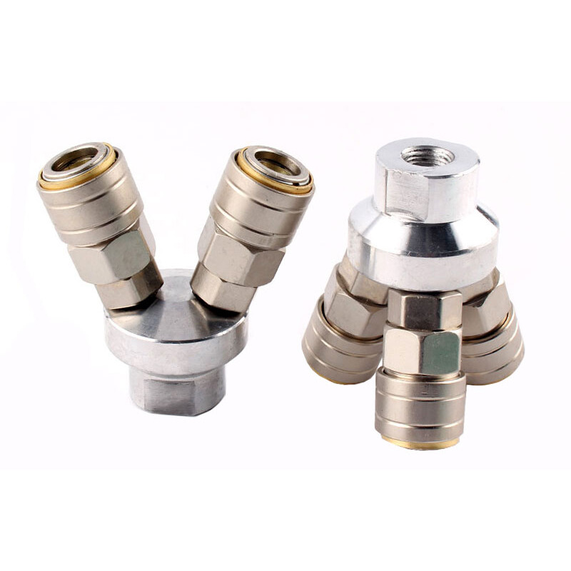 2/3 Way Pneumatic Fitting Male/Female Thread Air Hose Tube Manifold Connector