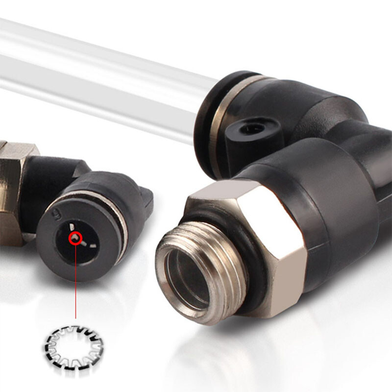 Pneumatic Push In Fitting Air Water Pipe – 90° Male Elbow Stud 3/4/5/6/8/10 mm