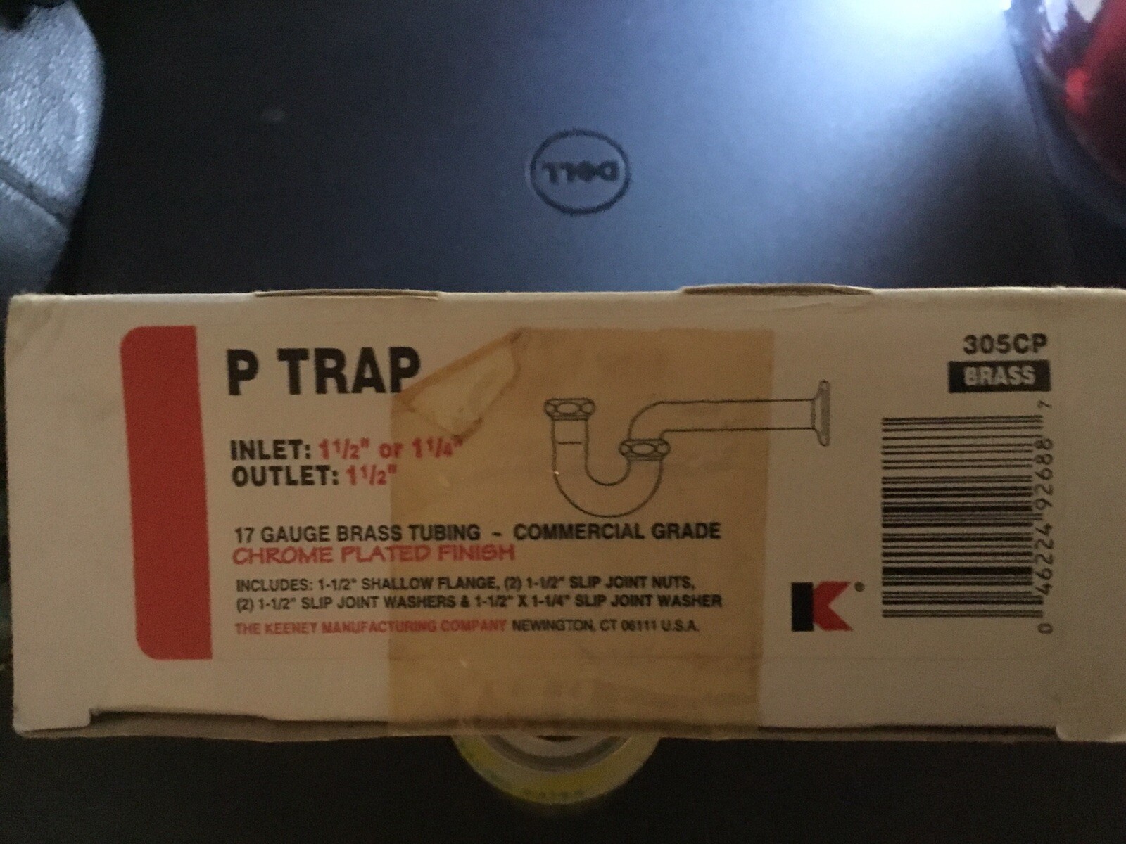 Keeney 1”1/2” P Trap Heavy Chrome Commercial Grade Made in USA !