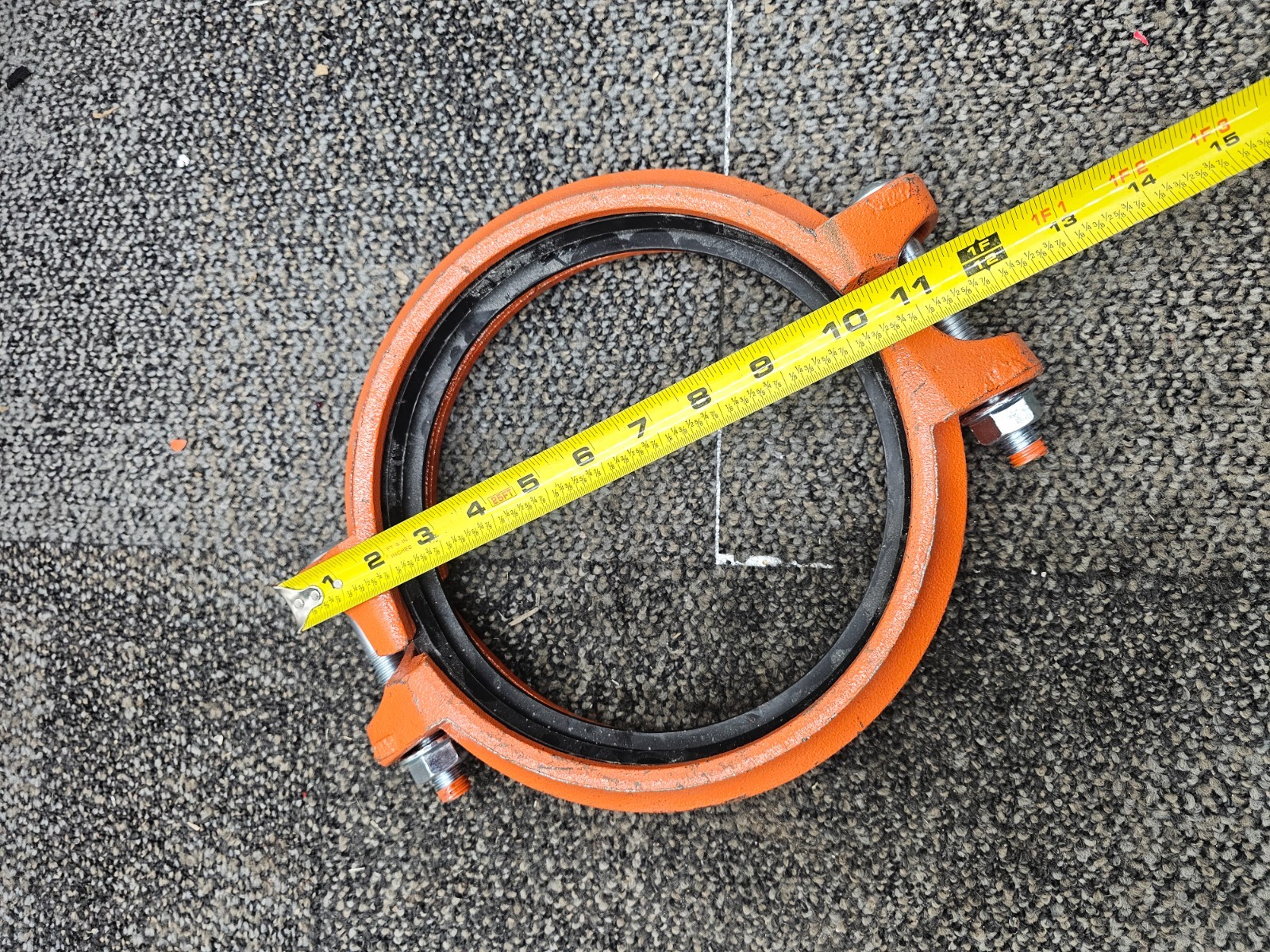 Rasco QRS1-8″ / 219.1 Push-On Grooved Pipe Coupling Heavy Duty Orange