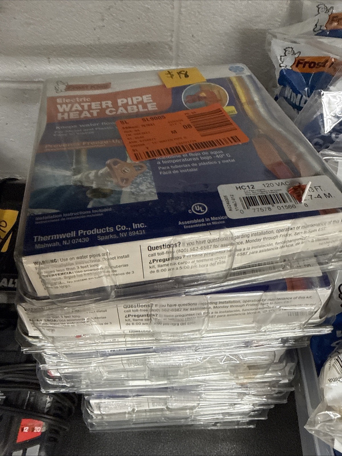 10 Pack- Thermwell Frost King Heat Tape 12 Feet Pipe Heating Cable – HC12