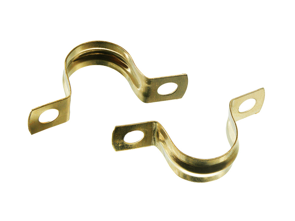 Plumbing Fitting Pipe Clip Copper Saddle Ribbon Type 15mm Pack Of 12