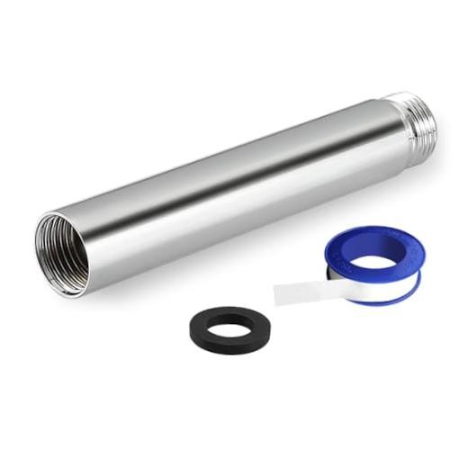 Shower Extension Arm, Solid Stainless Steel Shower Pipe Extension Chrome 4 Inch