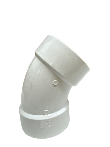 Nibco 4806 PVC Elbow 45° – 4 Inch Schedule 40 Pipe Fitting