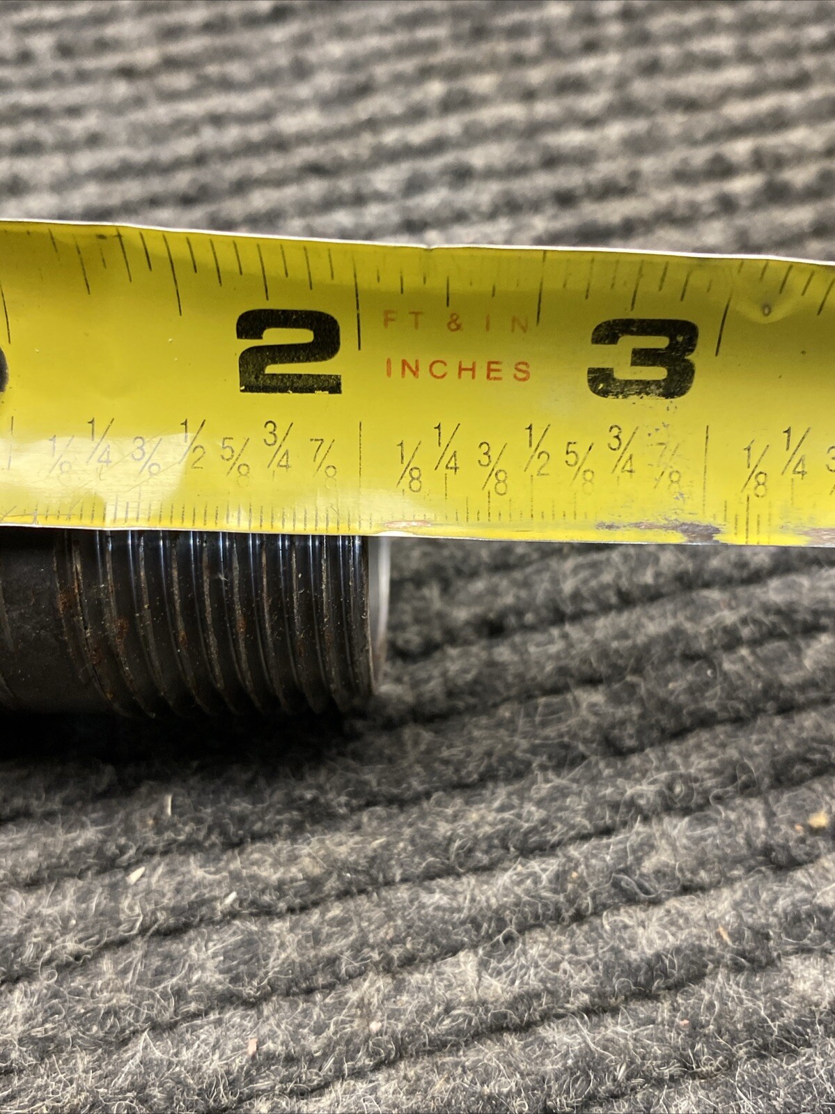 (Lot of 6 ) Black Pipe Nipple Threaded 1″ X 2″