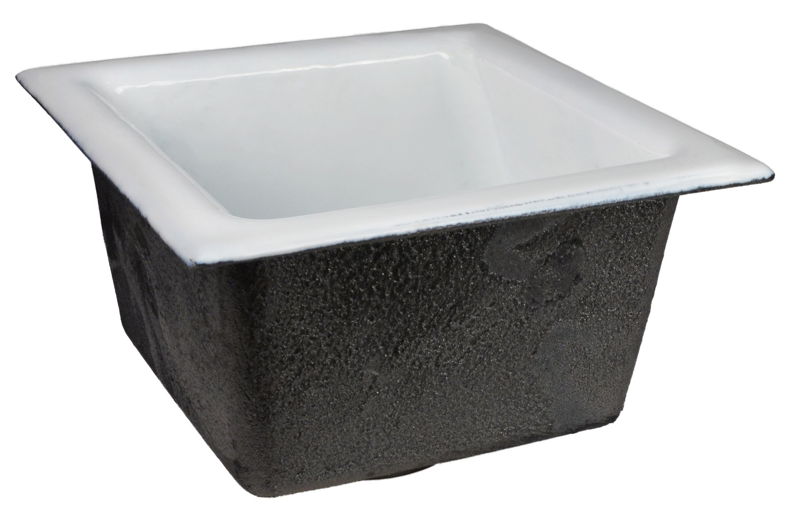 SIOUX CHIEF 861-Q2326 3 in. No Hub 12 x 12 x 6 in. Enamel Cast Iron Floor Sink