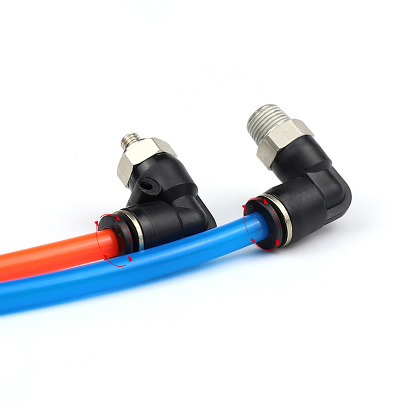 Male Swivel Elbow Pneumatic Push-In Fitting Sizes 3,4,5,6mm Fittings Air Tube