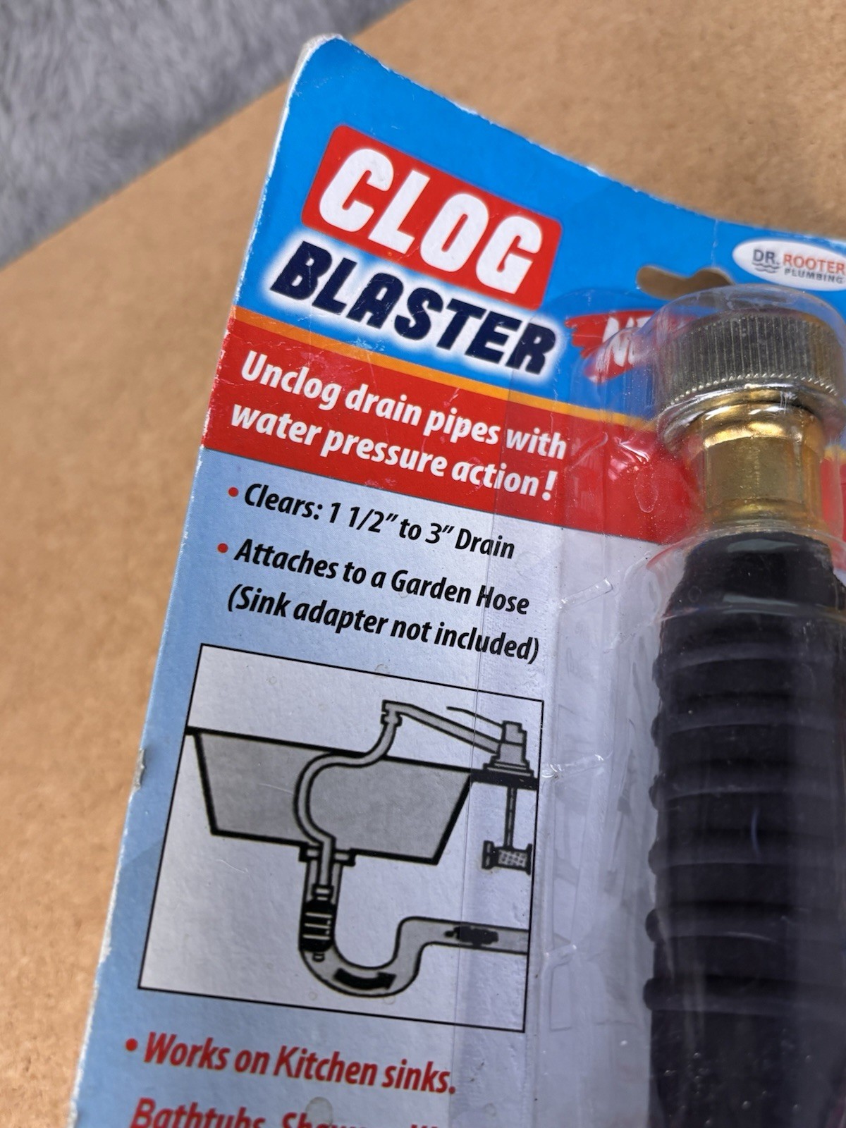 Dr Rooter Clog Blaster Drain Blaster Pump Sink Pipe Home Remover Water Pressure