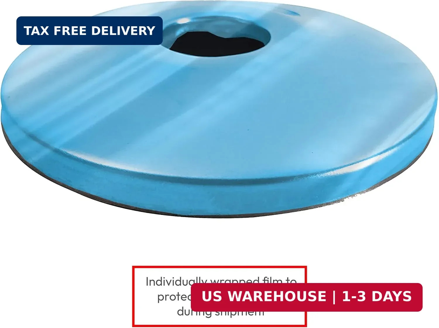 1/2″ Chrome Plated Steel Escutcheon Flange Cover with Sure Grip for 1/2″ Copper,
