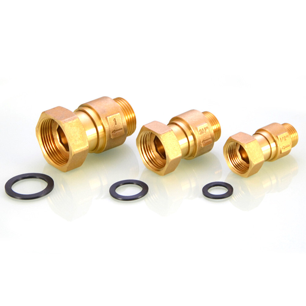 Brass Check Valve BSP Male To Female Thread Non-return Valves for Water Meter