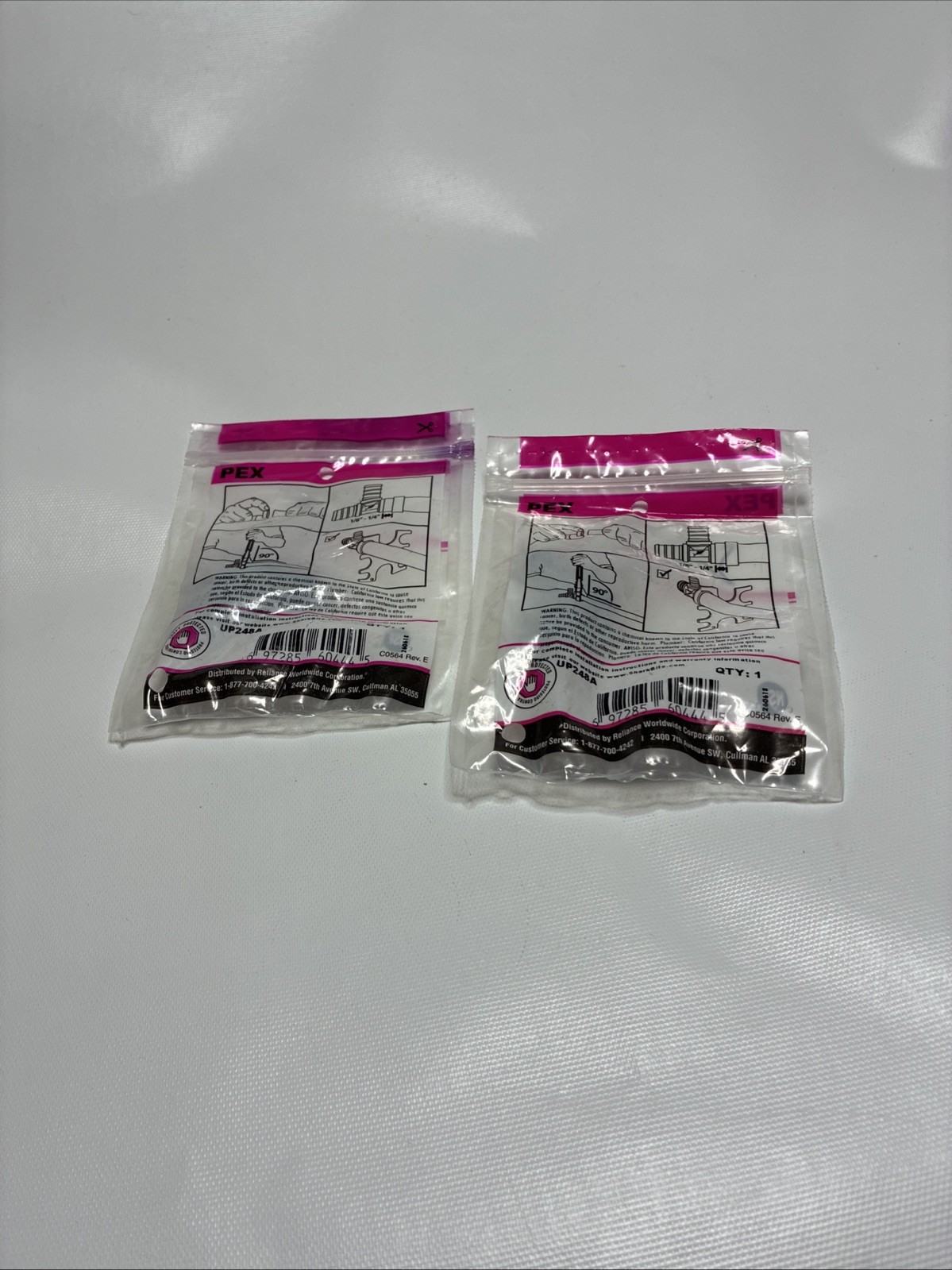 SharkBite UP248A Cash Acme 1/2″ x 1/2″ Elbow Coupler , Lot of 2