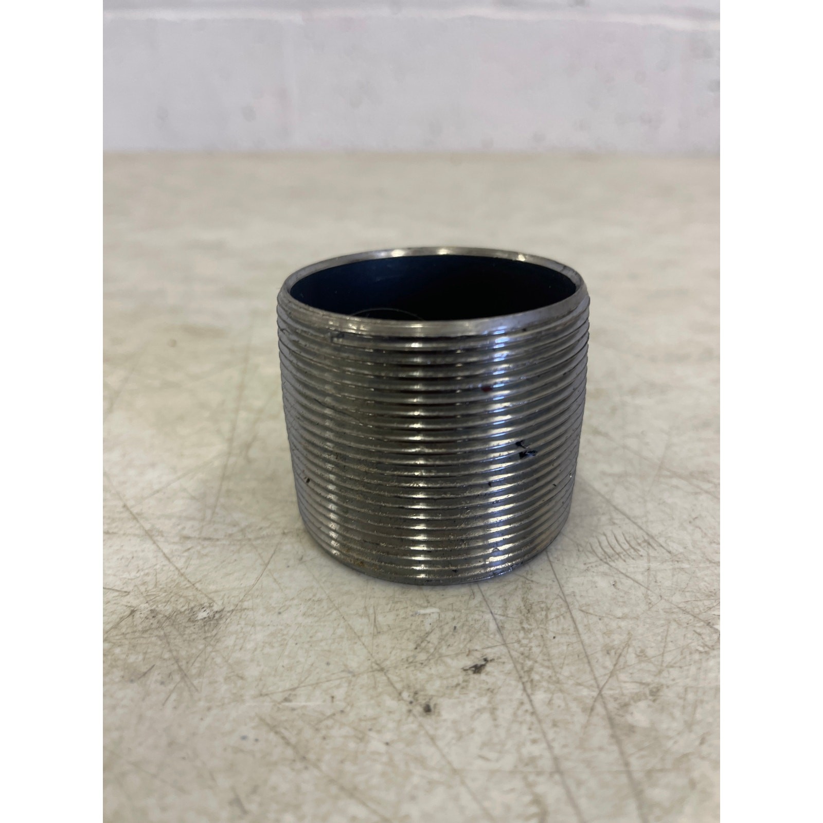 SET-OF-25 2″x2″x2″ Black Iron Tee and SET-OF-38 2″ Close Stainless Steel Nipple