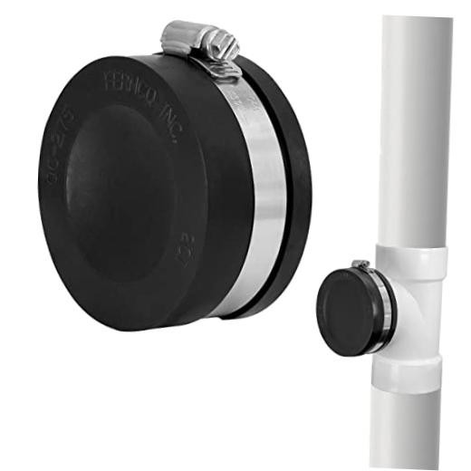 QC-2.75 1-1/2 or 2-in. Qwik Cap Schedule 40 PVC Pipe Socket Cap 2.75 inches